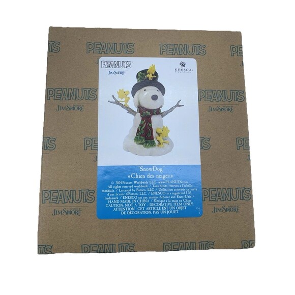 Jim Shore Snoopy Snowman 6015031 Peanuts NEW 2024 - Picture 2 of 9